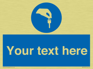 Custom Mandatory Keys Sign